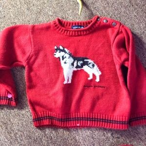Polo by Ralph Lauren.  Child’s puppy sweater.